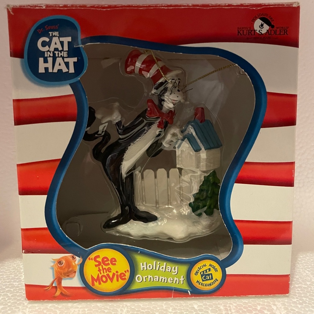 Dr Seuss Cat in the Hat Christmas Ornament
